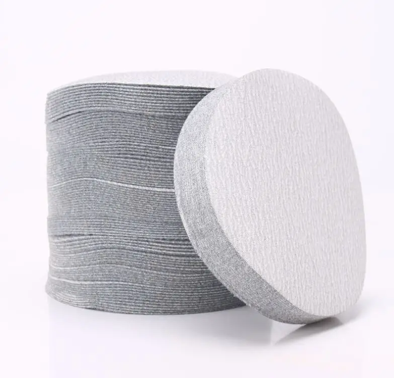 50ps 4" 100mm/ 5" 125mm Inches Grit 60#-1000# Sanding Discs Hook Loop Sandpaper Self-adhesive Round Sandpaper