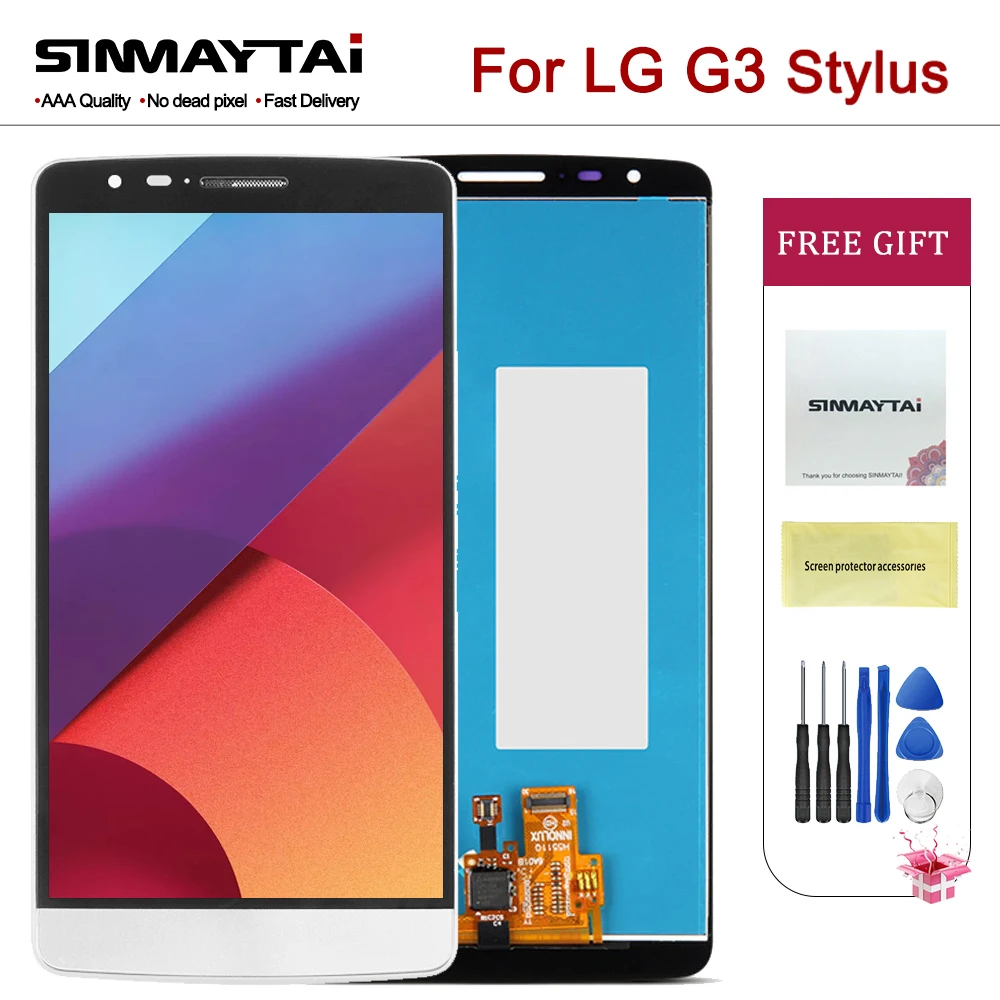 Протестированный 5," G3 стилус D690 ЖК-дисплей для LG G3 стилус ЖК-дисплей D690 сенсорный экран дигитайзер сборка запасные части