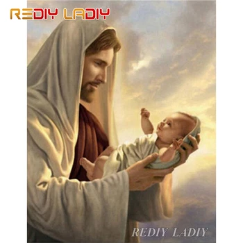 

Diamond Paint Our Lord New Jesus Full Round Diamond Embroidery Bead Cross Stitch Crystal Mosaic Pattern Diamond Dot Arts & Craft