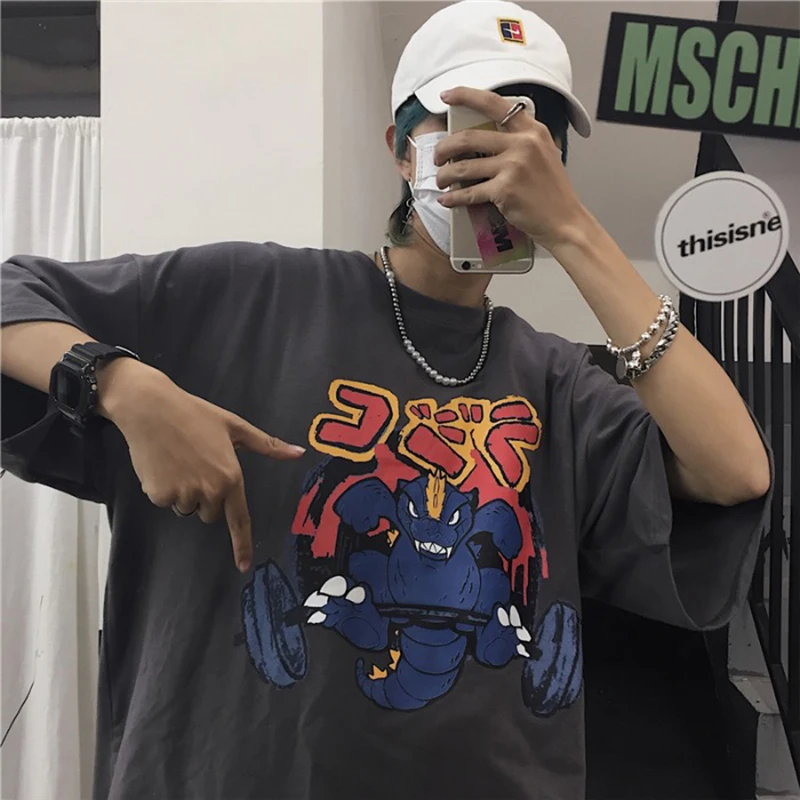 

one piece T-shirt Men Short Sleeve Lovers Summer Harajuku Fashion Hip-Hop Half-Sleeve Shirt Sleeve Men t-shirt plus size