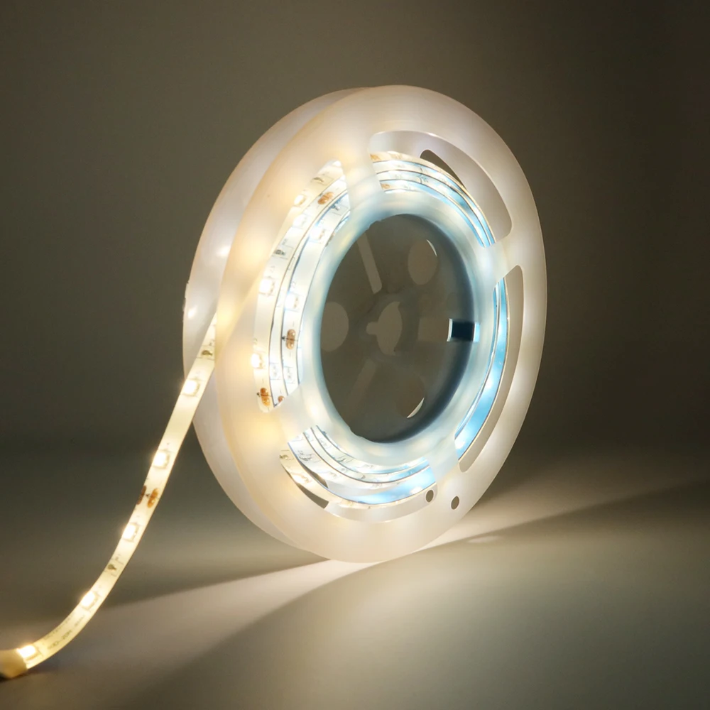 

Motion Sensor 1.5M LED Strip Light SMD 2835 with 12V Adapter EU Plug for Bedroom Stairs Kitchen Under Cabinet light