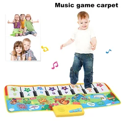 Children's Piano Music Carpet Oversized Blanket Baby Dancing Mat Game Pad Camping Cot Back of Anti-Skid Net Waterproof Mattress