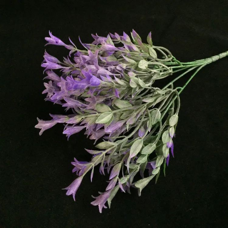 Поддельные тафтинг Bellflower(6 стеблей/пучок) 12," Длина Моделирование пластик мини-лилия для дома Свадебные Декоративные искусственные цветы