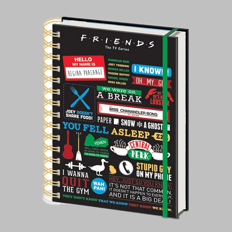 Блокнот A5 Friends блокнот дневники Дневники Блокнот вентиляторы фильмов вечерние открытки подарок для дома