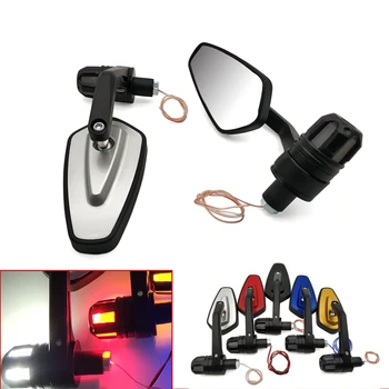 

Motorcycle handle mirror with Turn LED signal light For YAMAHA V-MAX/V-MAX 1700/VMAX 1700/ VMAX YZF R120 V-MAX 1200/VMAX 1200
