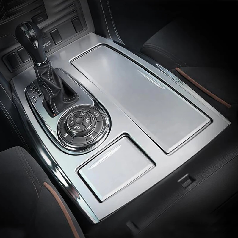 Для Nissan Patrol Y62 панель передач декоративная рамка крышка коробки передач Отделка 1 комплект автомобильные аксессуары ABS углеродное волокно вид/серебро