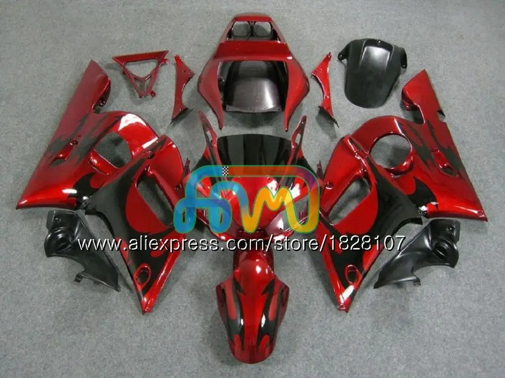 No. 3 Red Средства ухода за кожей для YAMAHA YZF R6 сине-белые R 6 600 YZF600 YZFR6 98 99 00 01 02 50BS. 38 YZF-600 YZF-R6 1998 1999 2000 2001 2002 обтекатель - Цвет: No. 3 Red