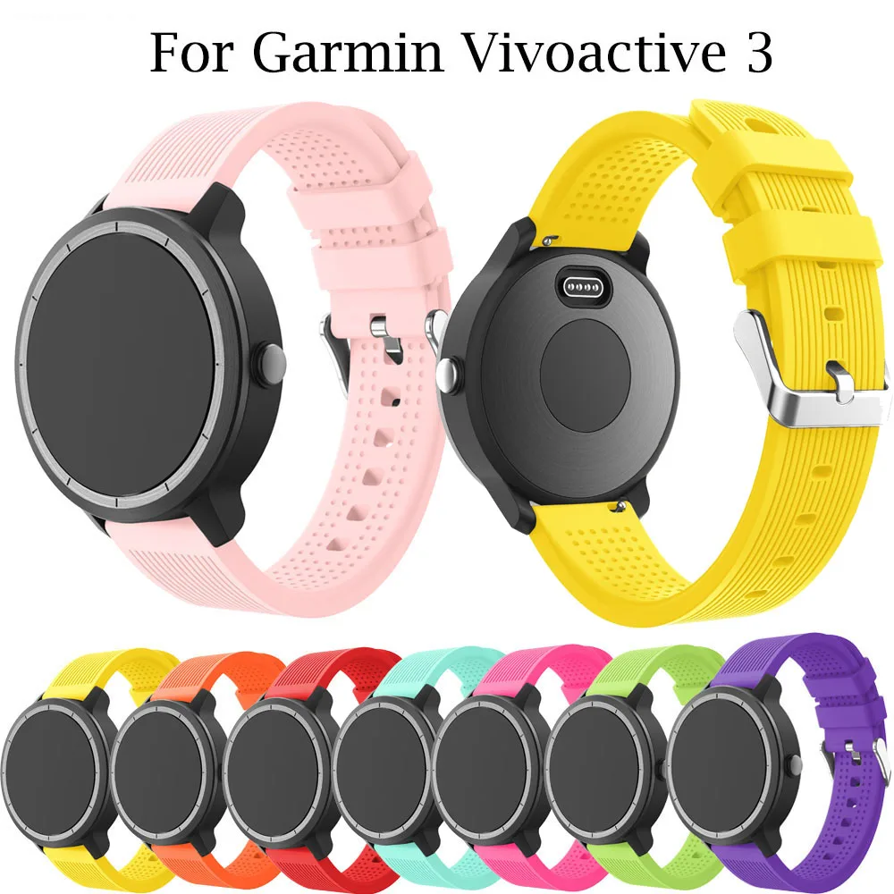 

Silicone Band Wrist strap For Garmin vivoactive 3 Forerunner 645 Replacement Watchband Strap For Garmin vivoactive3 Wristband