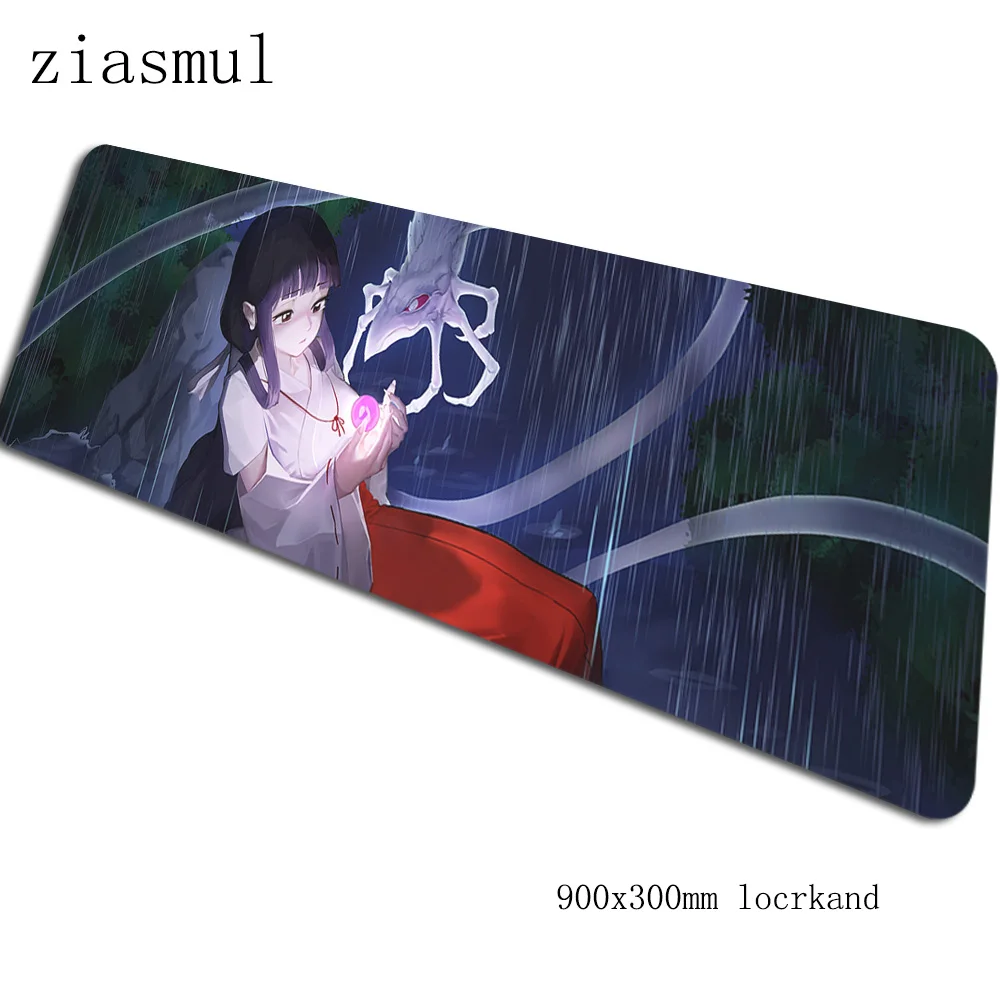 Inuyasha padmouse 900x300x3 мм игровой коврик для мыши лучший продавец коврик для мыши геймер компьютерный стол дешевый коврик notbook mousemate pc - Цвет: Size 900x300x3mm