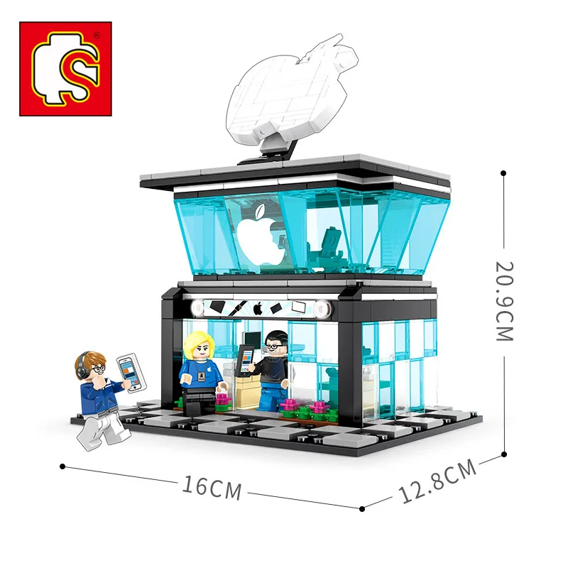 

Baby Semp 601020-24 Street View Series Granule Children'S Educational Fight Inserted Boy Gift Birthday Building Blocks Toy