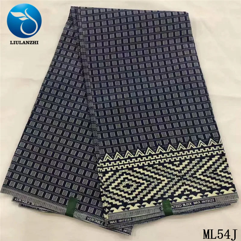ML54J20 LIULANZHI настоящая восковая ткань 6 ярдов/партия Горячая нигерийский восковой хлопок для платья восковые принты ткань ML54J01-ML54J26 - Цвет: ML54J20