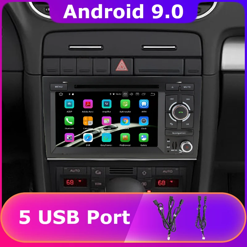 Clearance 5 USB Port Android 9.0 PX6/Octa Core Car DVD For Audi A4 2002 2003 2004 2005 2006 2007 Car S4 RS4 8E 8F B9 B7 RNS-E Car Radio 0 Clearance 5 USB Port Android 9.0 PX6/Octa Core Car DVD For Audi A4 2002 2003 2004 2005 2006 2007 Car S4 RS4 8E 8F B9 B7 RNS-E Car Radio 0
