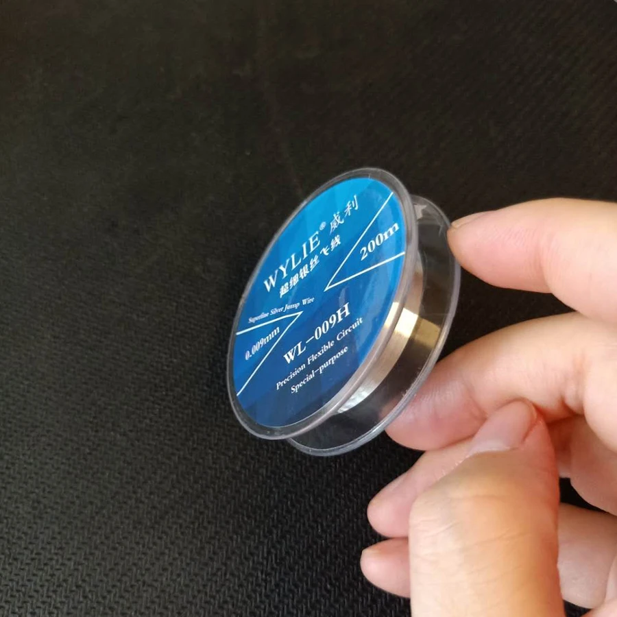Wylie WL-009H Fly Line 0,009 мм 200 м ультра-тонкий скачок провода замена для точной гибкой цепи мобильного телефона материнская плата переделка