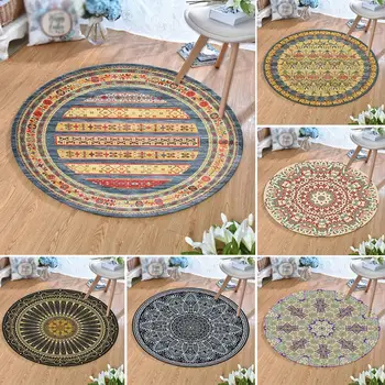 

Living Room/Bedroom Rug Ultra Soft Modern style 80cm Round Non-slip Rug Floor Carpet Cushion Bedroom Living Room Decor Classical