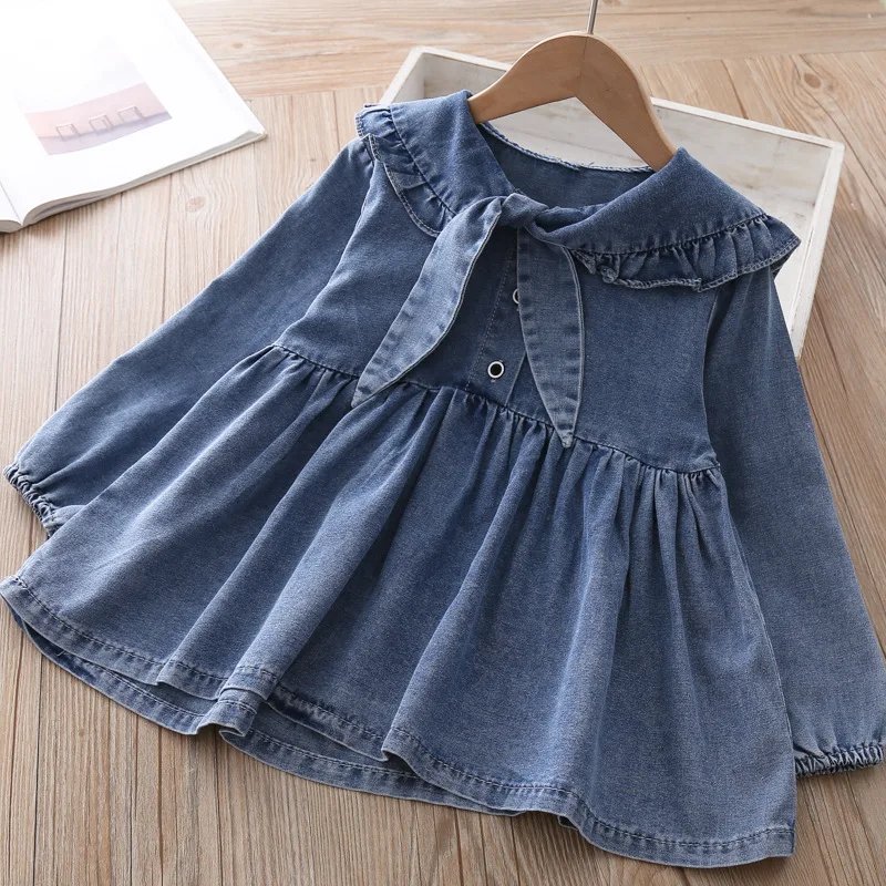 Ковбойское платье для девочек детское платье принцессы с кружевным воротником на весну и лето