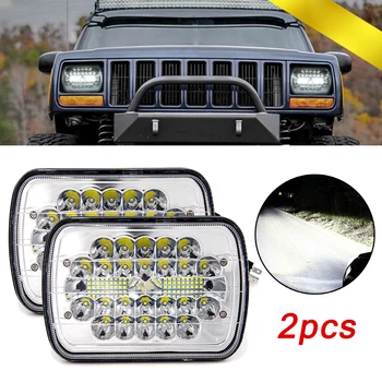 

7" 5x7 LED Headlight Headlamp For Express Cargo Van Driving Light Hi/Lo Beam Die-Cast Aluminum Car Headlight Fog Lamp