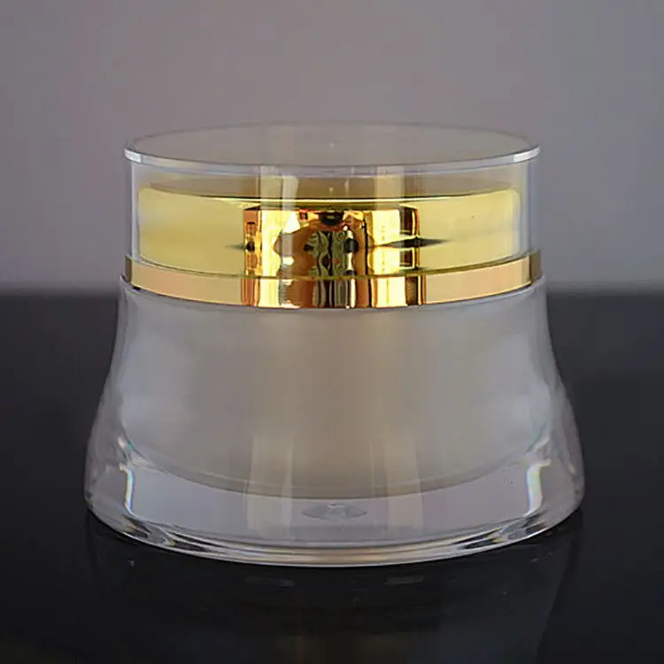 Роскошная Косметическая банка 50 г крем-контейнер, золотистый Акриловый Крем-баночка для женщин Макияж Уход за кожей упаковка