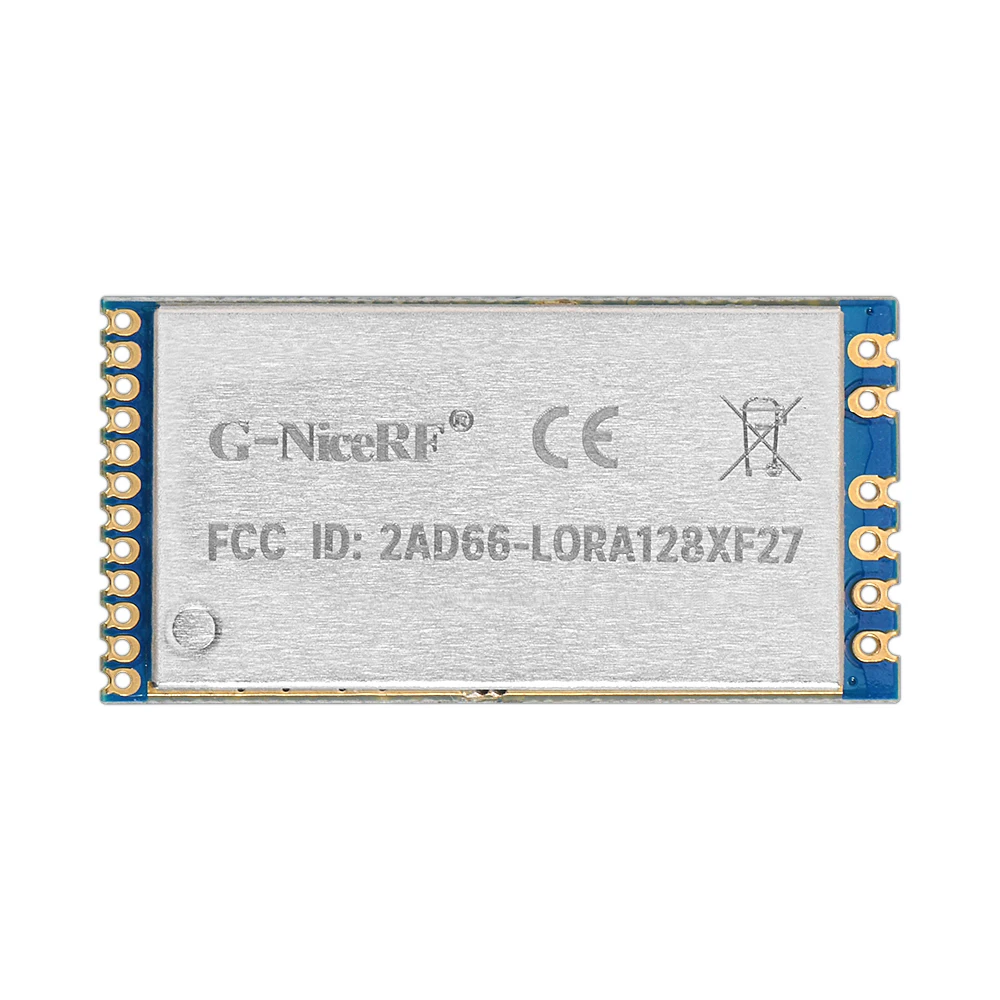 

2pcs/lot FCC / CE LoRa1280F27 - 500mW Long range 2.4GHz LoRa module sx1280 chip 2.4G RF wireless transceiver + foldable antenna