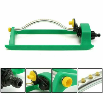 

16 Hole Oscillating Garden Lawn Sprinkler Water Spray Pipe Hose & Connector For Nursery Spray Lawn Irrigation