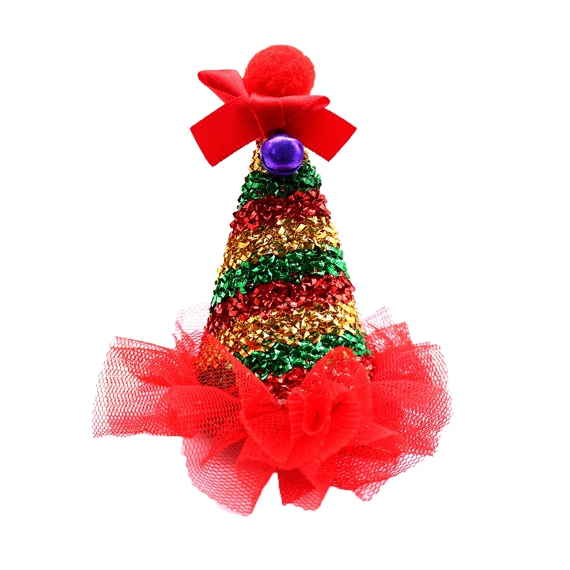 Hair Clip 1 Милая шляпа для животных, Рождественская вечеринка, собачий головной убор, заколка для волос, костюм, Кепка с регулируемым ремешком, косплей, головной убор, аксессуары - Цвет: Hair Clip 1
