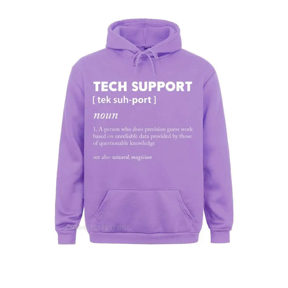 Tech Support Definition T-Shirt__18820 Men's Long Sleeve Hoodies Birthday Summer Autumn Sweatshirts Normal Hoods Funky  Tech Support Definition T-Shirt__18820purple