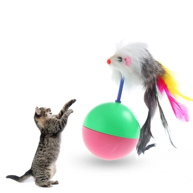 Funny Tumbler Puzzle Interaction Pet Toys Soft Cat Toys Rubber Cat Toy Bite Resistant Cut Mouse 2