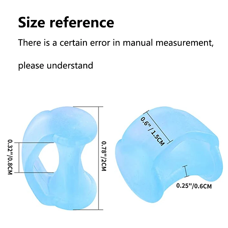 4pcs Silicone Finger Toe Separator Hammer Toe Correction Pad Hallux Valgus Orthopedic Bunion Guard Toe Spacer Foot Care Tool