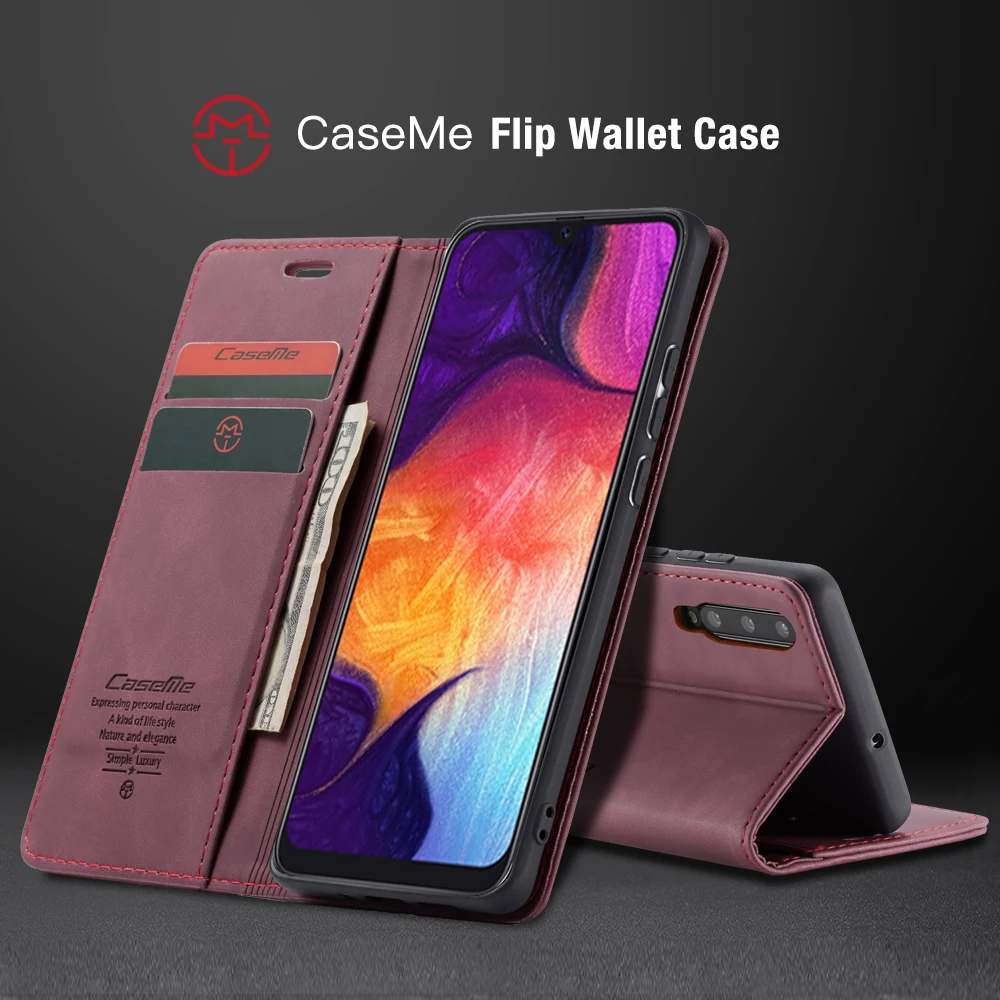 Чехол MEGSHI для Samsung A30 A20, кожаный чехол-книжка на магните, чехол-книжка для Samsung A70