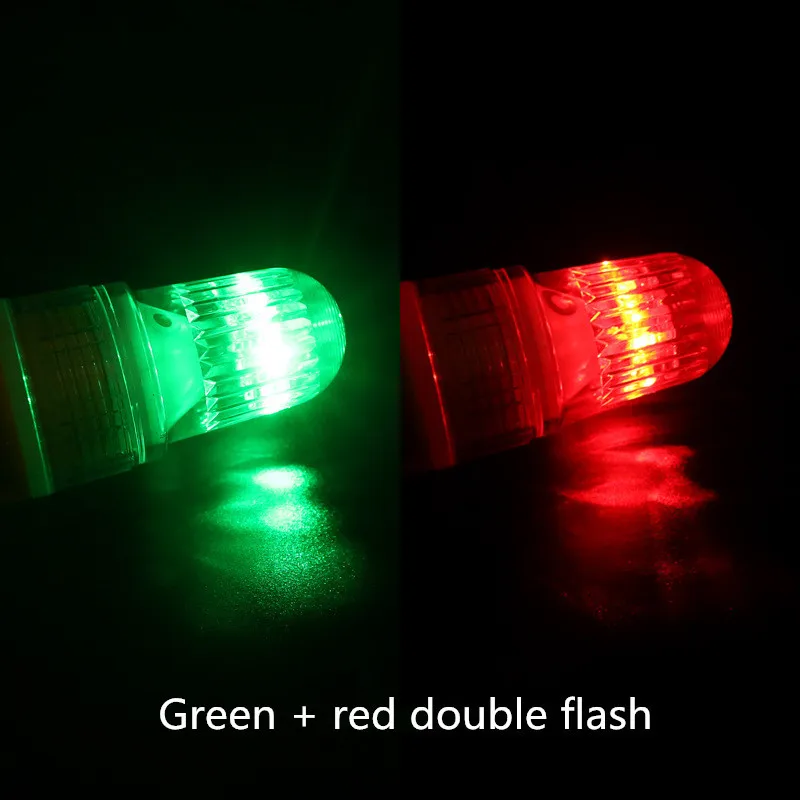 Led Fishing Led Pour Piscine Deep Drop Fishing Light Waterproof Led Fishing Fish Lure Strobe Light Semaphore Red Green