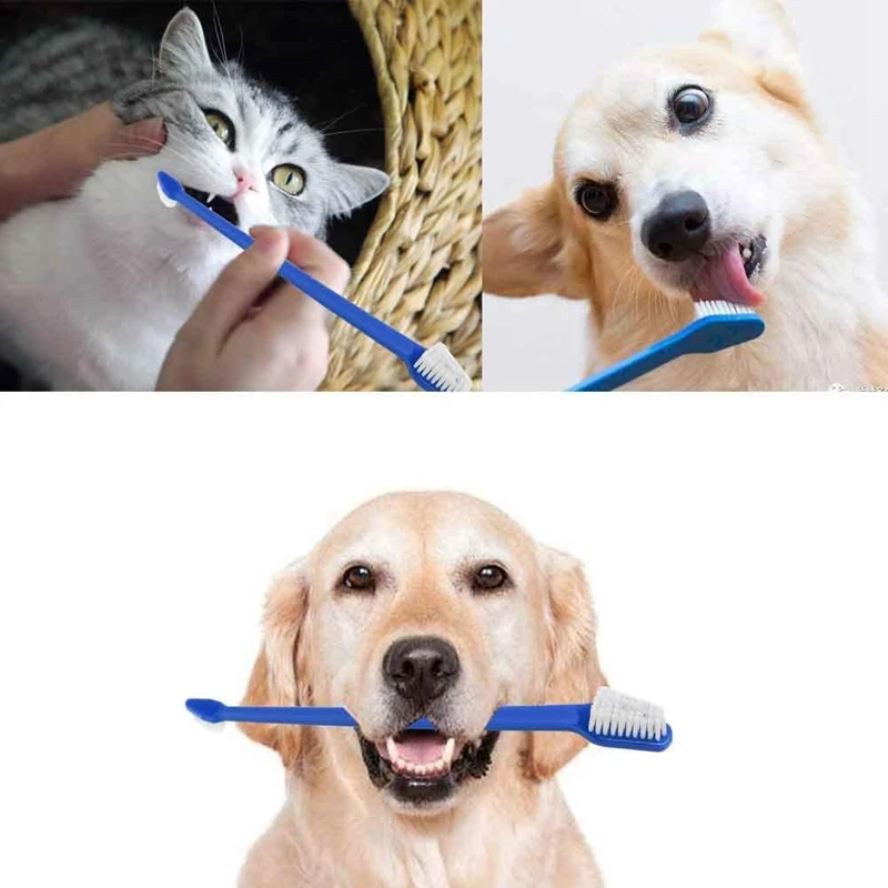 Title 8, 50 Piece Cat Dog Pet Toothbrush Set Double Head...