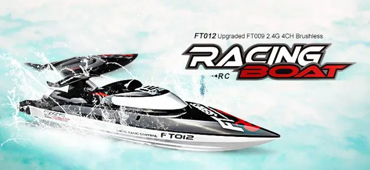 Hobbylane FT012 2.4G Brushless RC Boat Remote Control Boats for Kid Toys