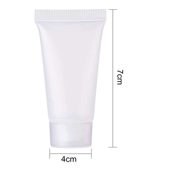 

50Pcs 15Ml Refillable Tube Empty Lotion Bottle Soft Tube with Cap Travel Squeeze Make Ups Container Refillable Bottles