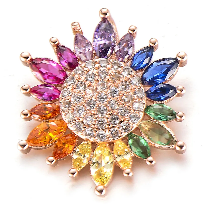 Pipitree, роскошное блестящее ожерелье Marquise, CZ, циркон, Подсолнух, ожерелье, медное, сделай сам, цветок, подвески, подвеска для изготовления ювелирных изделий