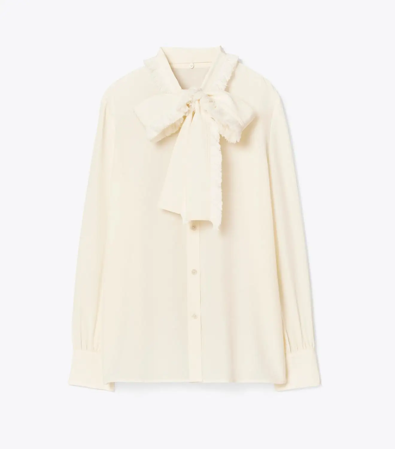 

Spring and Summer Women's Bow Tie Shirt Two Pieces Long Sleeve Wild Office Lady Blouse with Buttons New