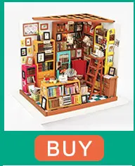 Кукольный дом Миниатюрный Кукольный кукольный домик CUTEBEE DIY с деревянная мебель для дома игрушки для детей подарок на день рождения A60