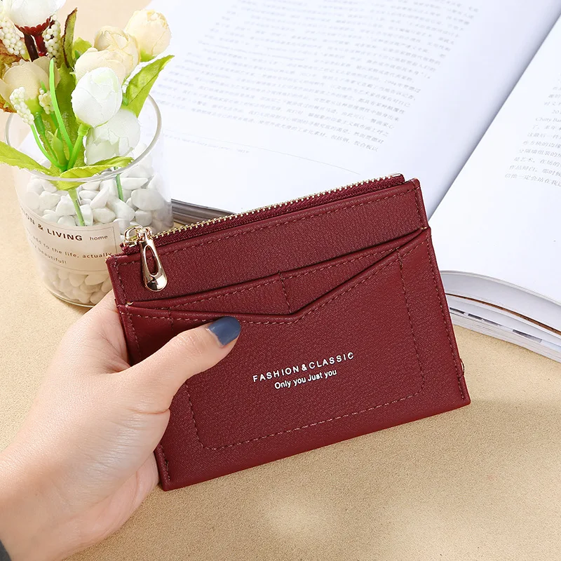 

2020 new Korean version multi-function card holder multi-card pocket small wallet fashion zipper coin purse female card holder