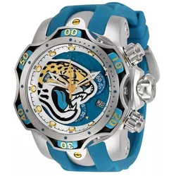 INVICTA Reloj de pulsera deportivo de lujo para hombre y mujer, cronógrafo de cuarzo con diseño de leopardo, correa azul a la moda, para negocios, 2022