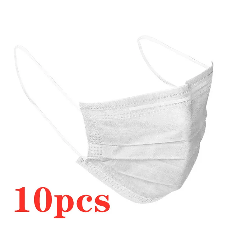 

10pcs Baby Protective Mask 3 Ply Disposable Mask for Kids Health Protection Anti-Dust Mouth Mask for Boys Girls