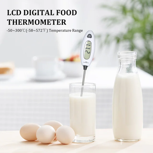 Lcd Digitális Élelmiszer-Hőmérő 5,9 Hüvelykes Szonda Toll Típusú Konyhai Hőmérő Instant Olvassa El A Hústej-Élelmiszerek Folyékony Főzési Sütéshez - Image 4