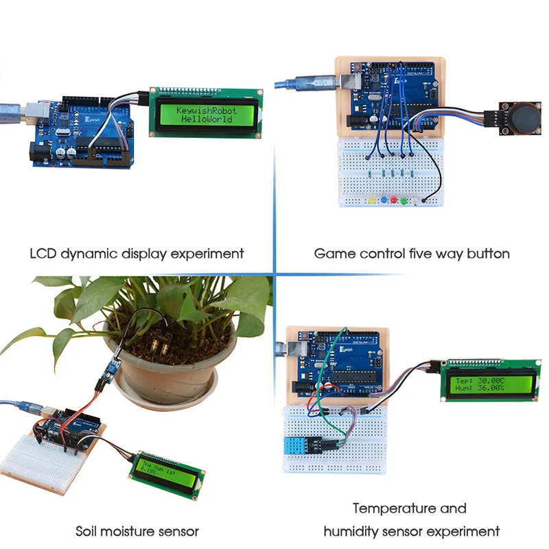 Keywish RFID супер стартовый набор для Arduino R3 с 34 уроками, полный модуль, Без припоя, поддержка управления приложением и царапин Mblock