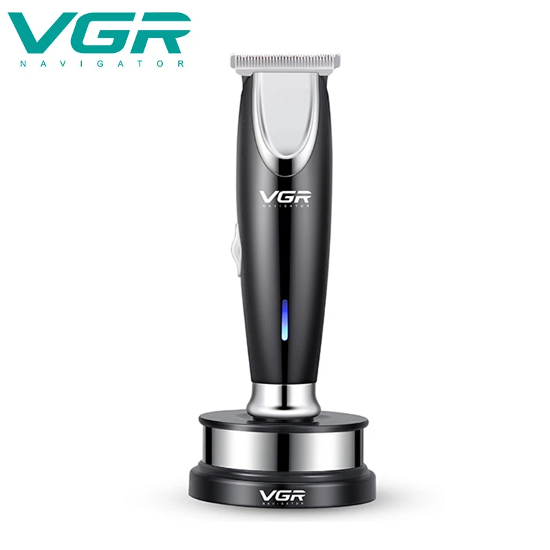 

VGR LCD Electric Hair Clippers Men Cordless Trimmer For Men Professional Charging Base Razor Barber Haircut Beard Hair Clipper