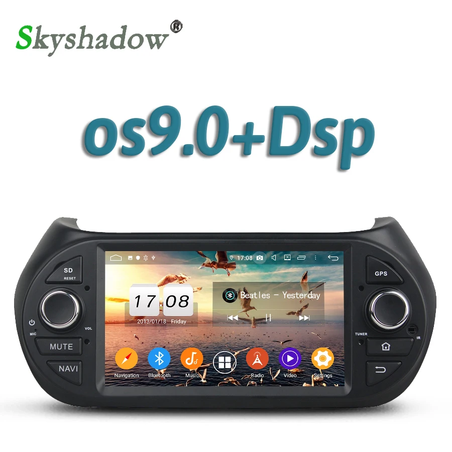 Cheap TDA7851 Android 8.0 8 Core 4G+32G Car DVD Player GPS Glonas Radio wifi BT For Fiat Fiorino Citroen Nemo Peugeot Bipper 2008-2015 0