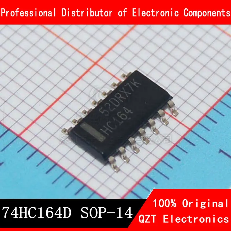 10PCS 74HC164D SOP-14 SN74HC164DR 74HC164 SOP14 SOP SMD New and Original IC Chipset 10pcs original authentic sn74hc164dr soic 14 8 bit parallel output serial shift register