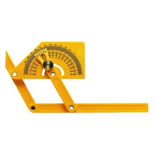 Règle de mesure de précision d'angle en plastique 0 180 °, travail du bois, rapporteur Marcenaria Ferramentas herramentas charpentier 
