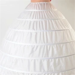 Bealegantom Fashion 6 Hoops Petticoats Bustle for Ball Gown Wedding Dresses Underskirt Bridal Accessories Bridal Crinolines