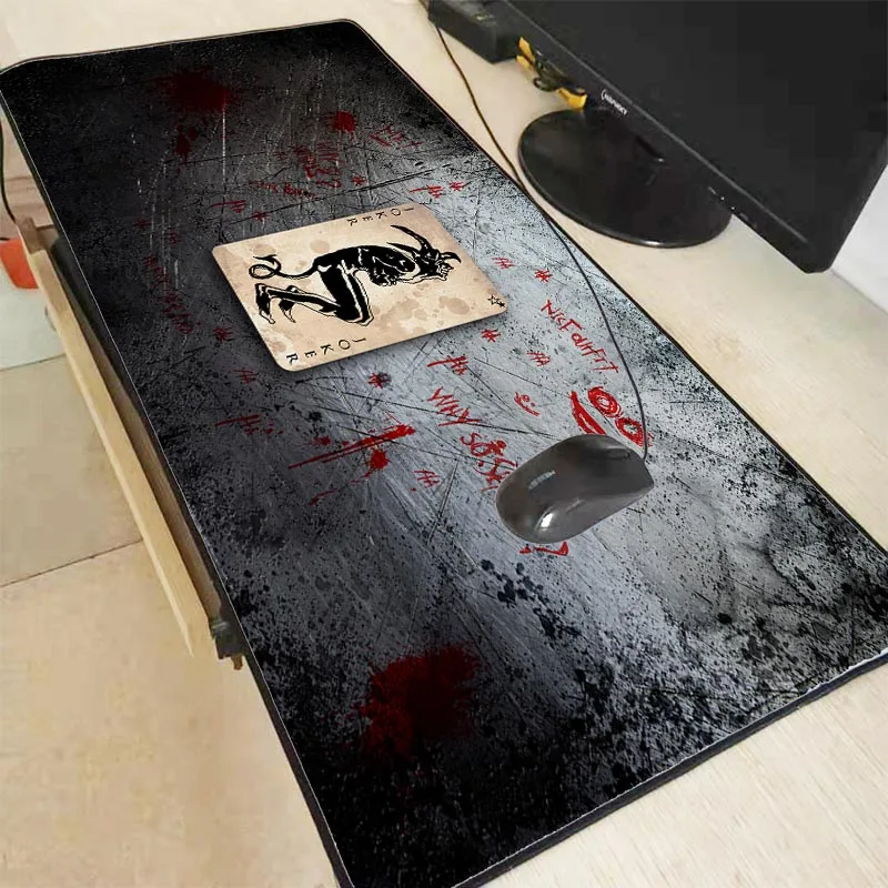 Funny Joker Large Gaming Mouse Pad Gamer Locking Edge Keyboard Mouse Mat Gaming Desk Mousepad for C