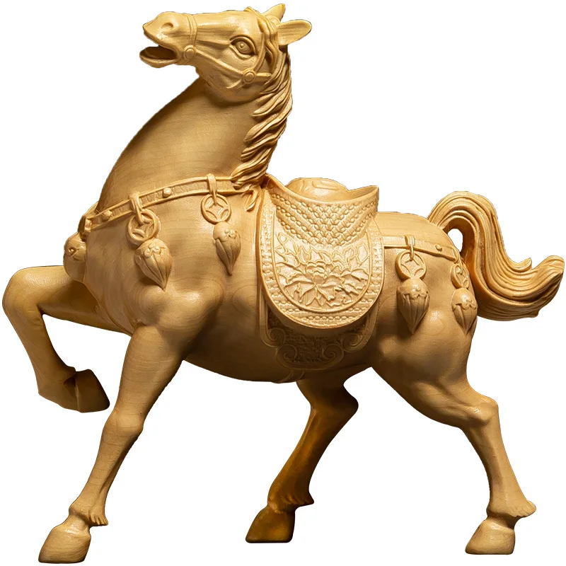 Женская скульптура богатых лошадей для гостиной фэн шуй поделки деревянная