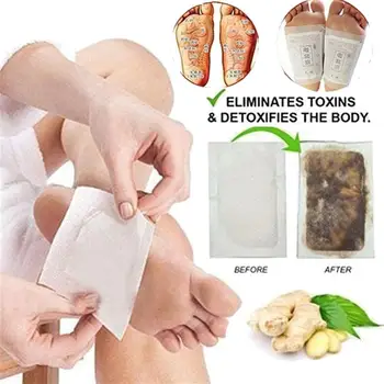 

10Pcs Wormwood Ginger Fatigue Relief Sleep Aid Feet Care Foot Patches Detox