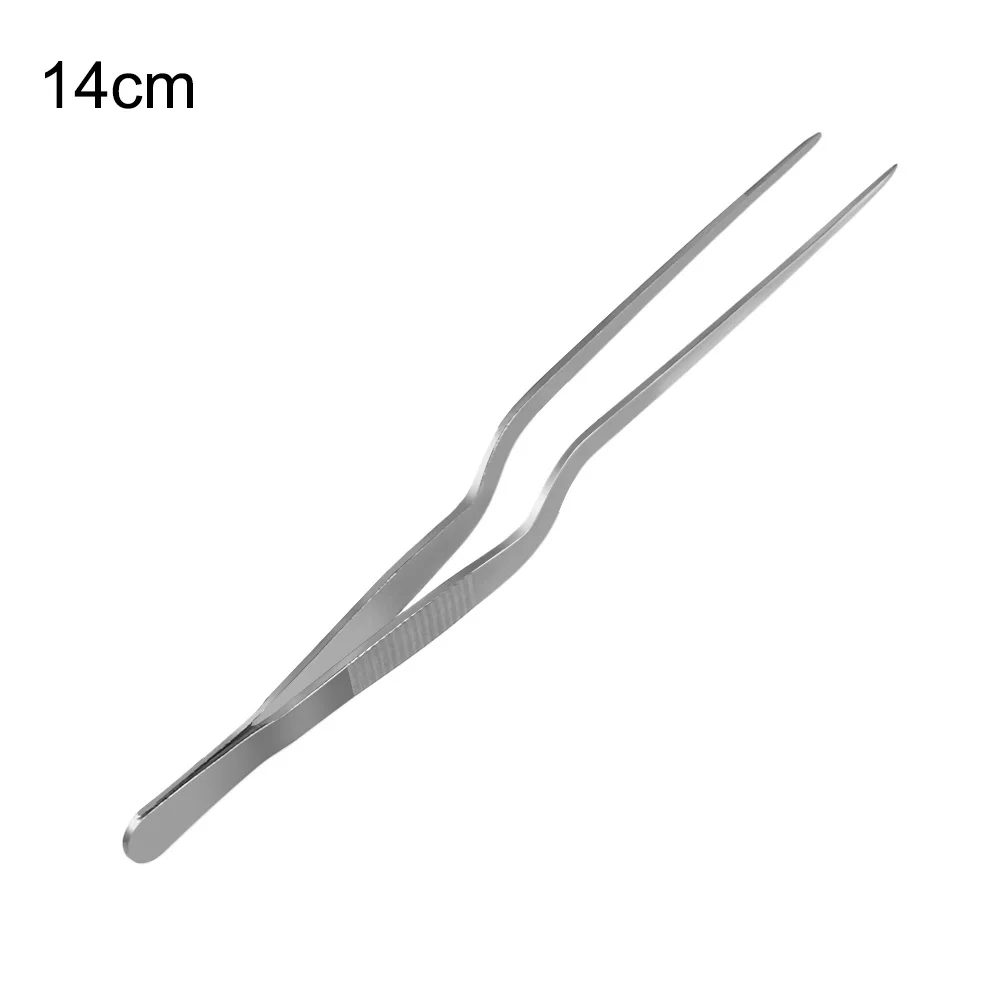 14cm 1 шт., новинка, горячий Пинцет из нержавеющей стали для еды, морские инструменты для еды, зажим для барбекю, щипцы для барбекю, инструмент для шеф-повара с покрытием, кухонные принадлежности для ресторана - Цвет: 14cm
