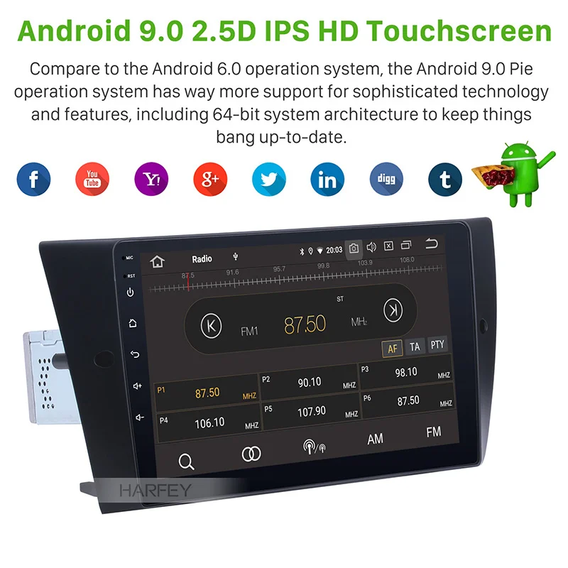 Best Harfey Android 9.0 10.1